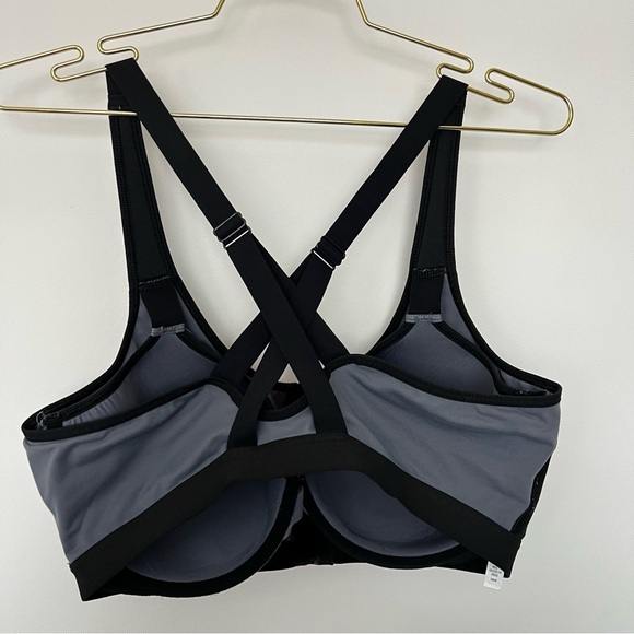 VSX Knockout Front-Close Sports Bra High Impact Color-Block Sports Top Size 38DD - Picture 6 of 9